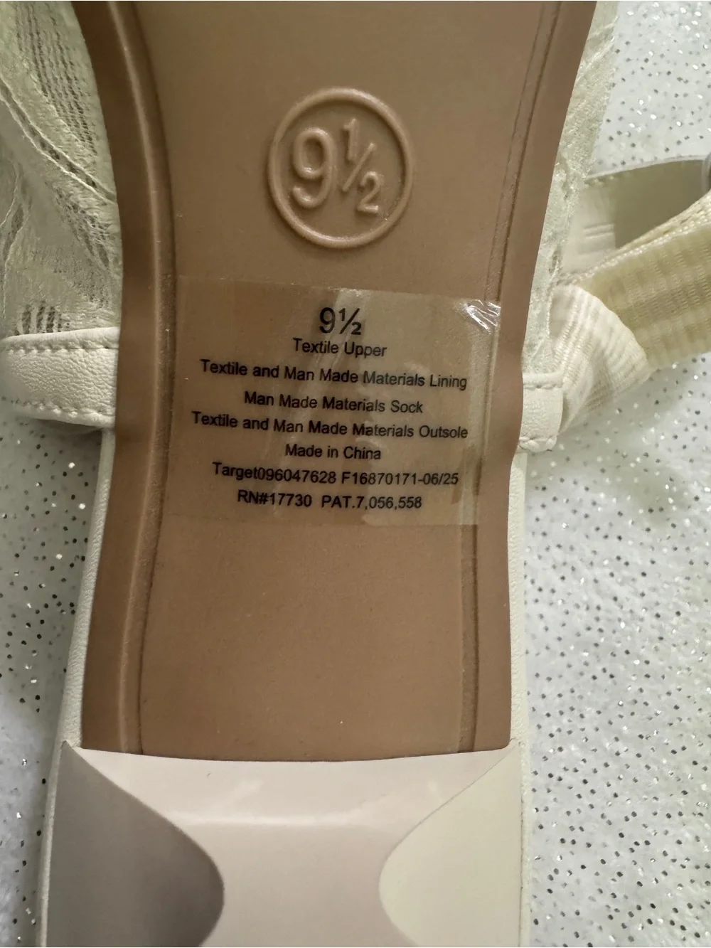 A NEW DAY Cream Milan Lace Slingback Kitten Heels